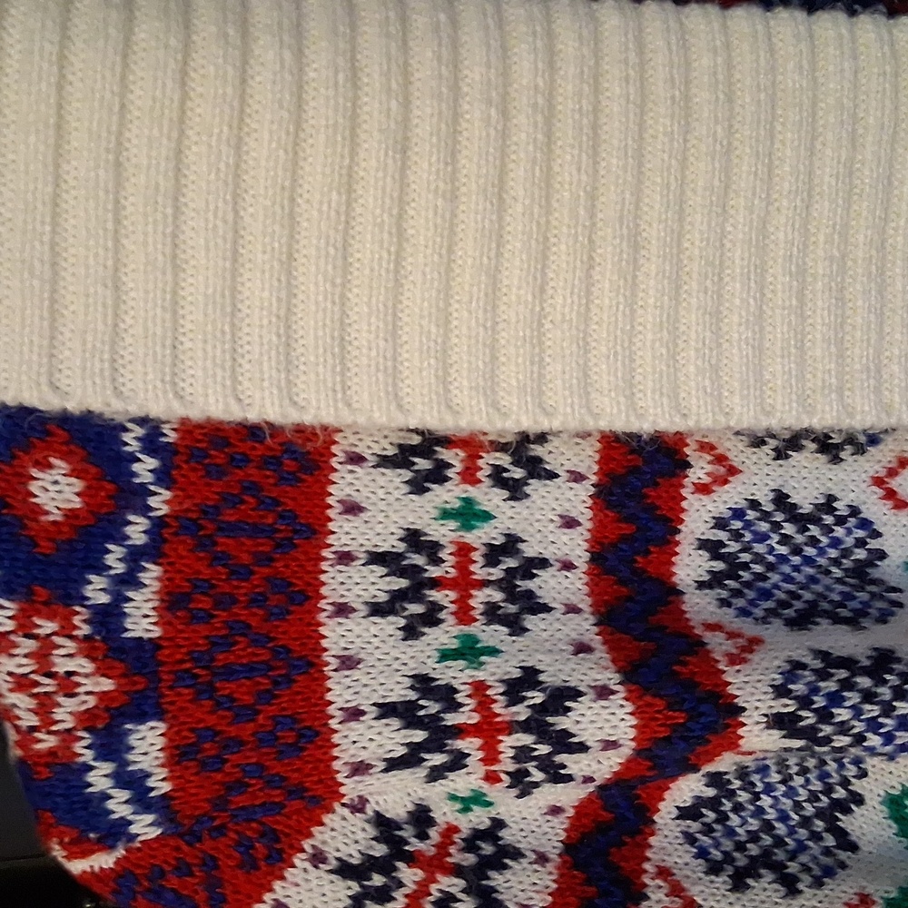 Talbots Large Petite Winter Patterned Cardigan Sw… - image 5